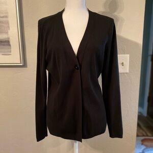Charter Club Black long sleeve one button Cardigan size XL